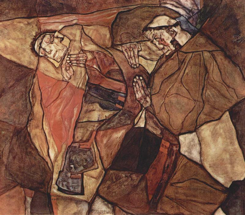 Egon Schiele The Death Struggle oil painting picture